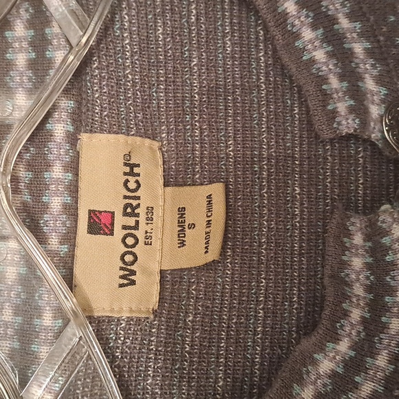 Woolrich woman's size S vintage charcoal Heather cotton/ramie blend sweater - Picture 2 of 6